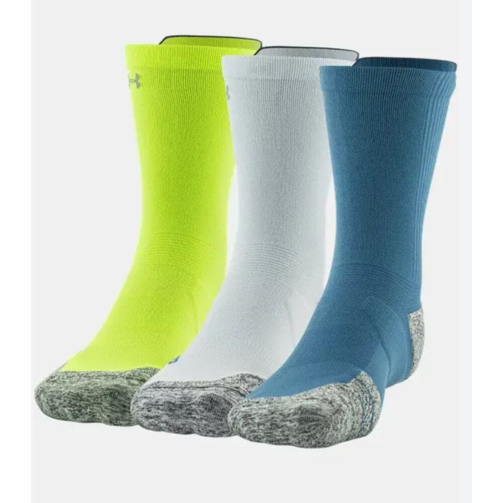 3 Pack UA ARMOURDRY RUN CUSHION QUICK DRY LOCK IN FIT MID CREW M: 8.5-13 1377202